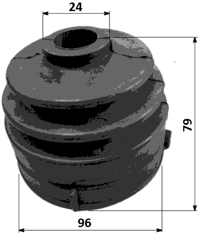 1617-G463 - BOOT OUTER CV JOINT KIT 96X79X24