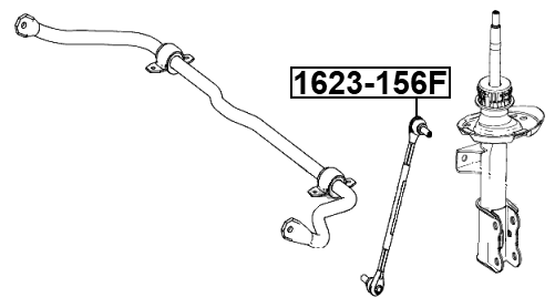 1623-156F - FRONT STABILIZER LINK / SWAY BAR LINK
