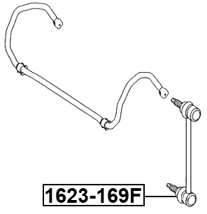 1623-169F - FRONT STABILIZER LINK / SWAY BAR LINK