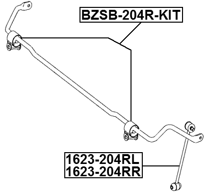 1623-204RL - REAR LEFT STABILIZER LINK