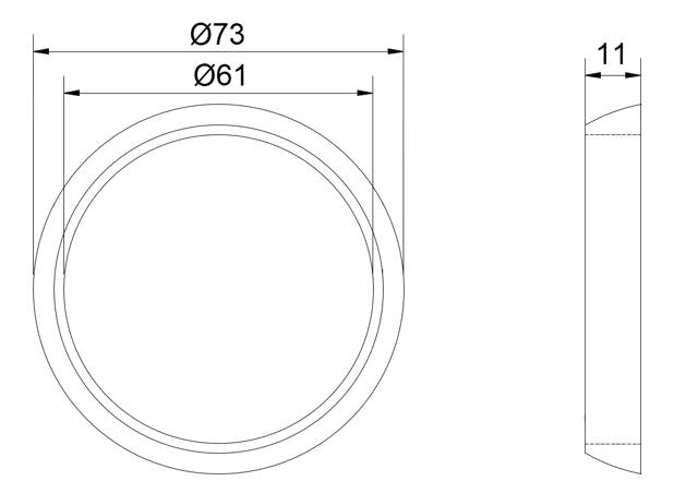 16491-003 - EXHAUST PIPE SEAL (CERAMIC COATING)