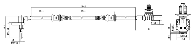 16606-005 - ABS SENSOR FRONT