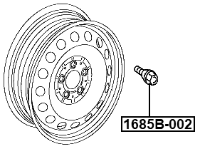 1685B-002 - WHEEL BOLT M14X1.5 L49