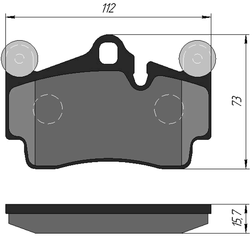 1701-Q7R - PAD KIT, DISC BRAKE, REAR