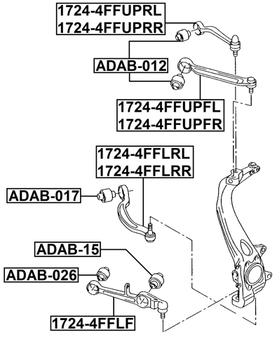 1724-4FFLRL - LEFT LOWER FRONT ARM