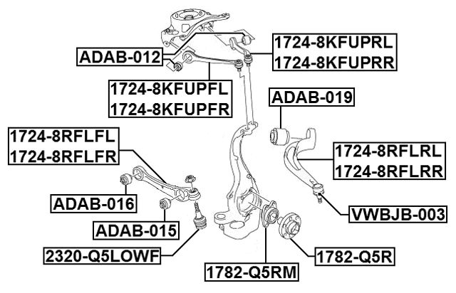 1724-8RFLRL - LEFT LOWER FRONT ARM