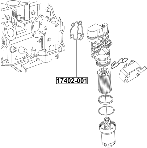 17402-001 - SEAL, OIL FILTER HOUSING