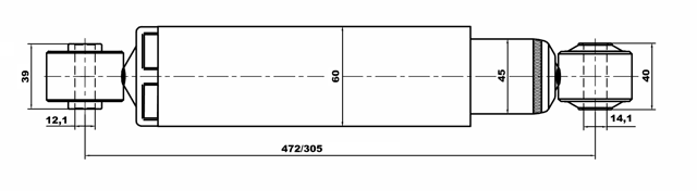 17655543R - REAR SHOCK ABSORBER