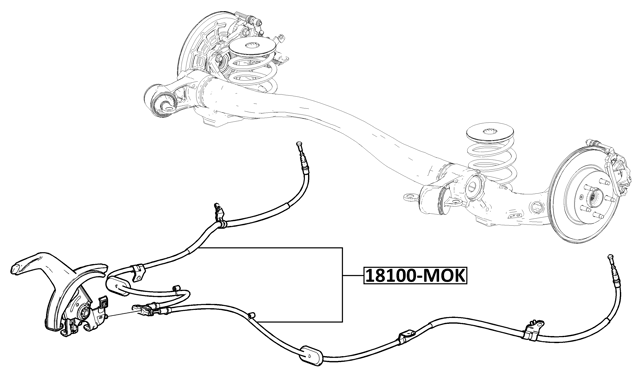 18100-MOK - PARKING BRAKE CABLE