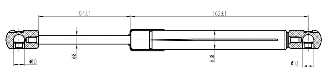 18117-005 - BOOT GAS STRUT L264/470N