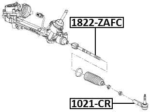 1822-ZAFC - STEERING TIE ROD