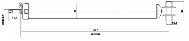 18656540R - REAR SHOCK ABSORBER