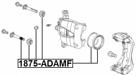 1875-ADAMF - FRONT BRAKE CALIPER REPAIR KIT (SET FOR ONE SIDE)
