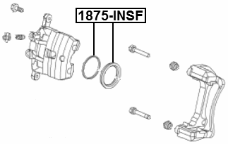 1875-INSF - FRONT BRAKE CALIPER REPAIR KIT (SET FOR ONE SIDE)