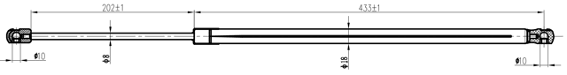 19117-005 - BOOT GAS STRUT L653/610N