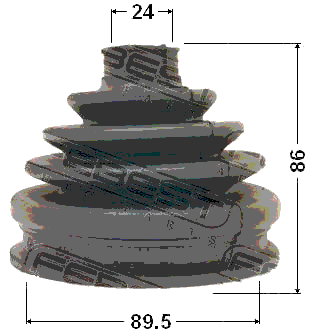 1917-E53 - BOOT OUTER CV JOINT KIT 89.5X86X24