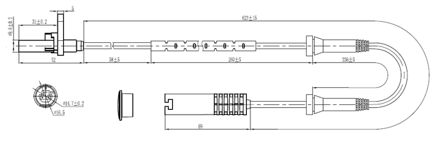 19606-006 - ABS SENSOR FRONT