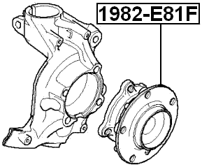 1982-E81F - FRONT WHEEL HUB