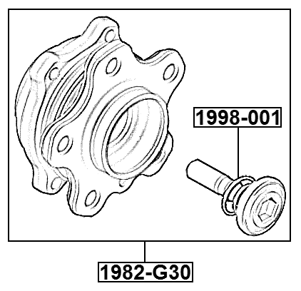 1982-G30 - WHEEL HUB (INCLUDING FITTING KIT)