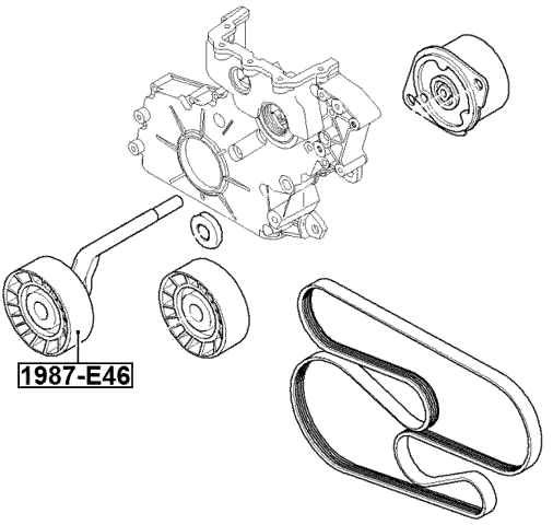 1987-E46 - TENSION PULLEY