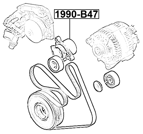 1990-B47 - BELT TENSIONER