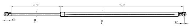 20117-003 - BOOT GAS STRUT L739/850N