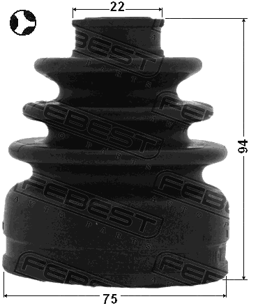 2015-MAGT - BOOT INNER CV JOINT KIT 75X94X22