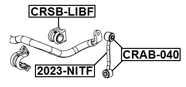2023-NITF - FRONT STABILIZER LINK / SWAY BAR LINK