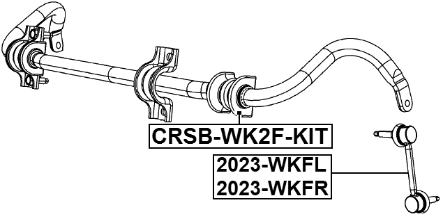 2023-WKFR - FRONT RIGHT STABILIZER LINK / SWAY BAR LINK