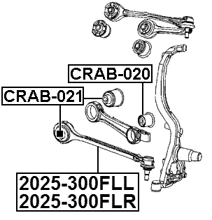 2025-300FLR - FRONT RIGHT ROD
