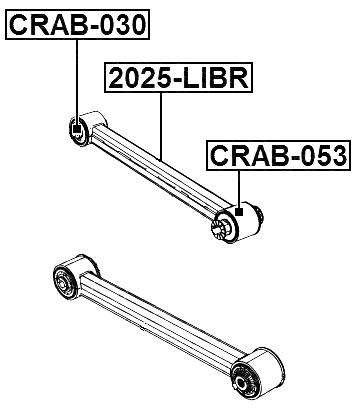 2025-LIBR - REAR TRAILING ROD