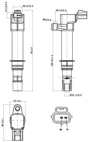 20640-001 - IGNITION COIL