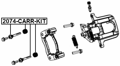 2074-CARR-KIT - REAR CALIPER SLIDE PIN KIT
