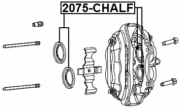 2075-CHALF - FRONT BRAKE CALIPER REPAIR KIT (SET FOR TWO SIDES)