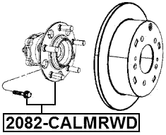 2082-CALMRWD - REAR WHEEL HUB