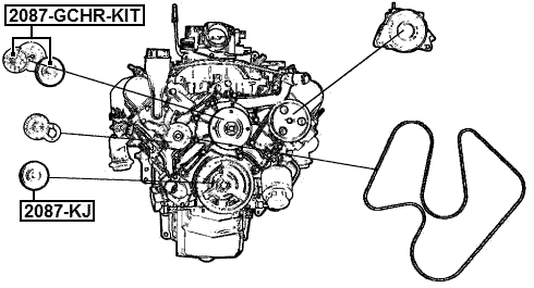 2087-KJ - TENSION PULLEY