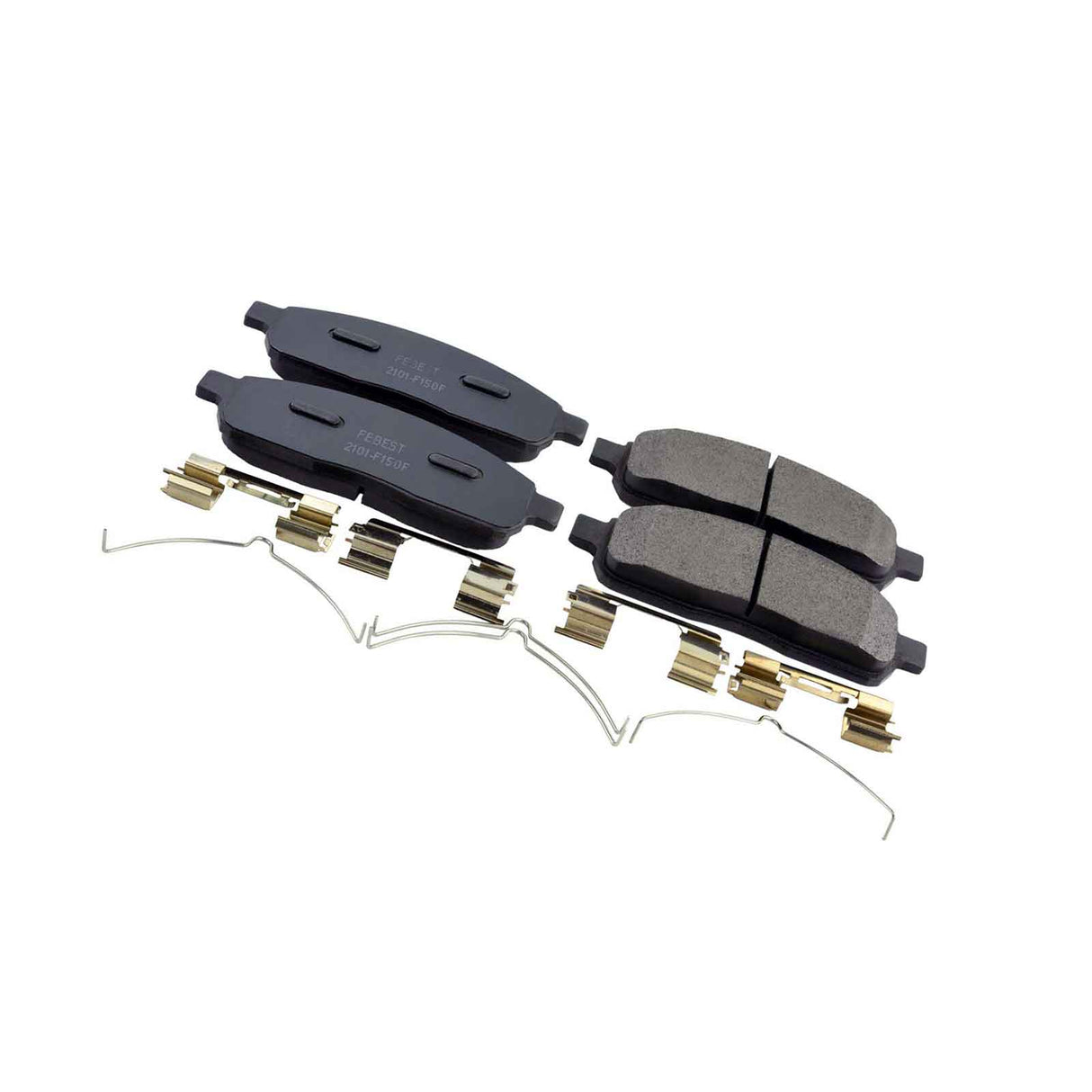 2101-F150F - PAD KIT, DISC BRAKE, FRONT - KIT (WITH ANTI SQUEAL SHIM, WITH BRACKETS) Braking System, Brake Pads