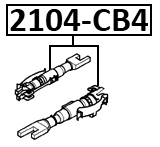 2104-CB4 - REAR BRAKE SHOE ADJUSTER KIT (SET FOR TWO SIDES)
