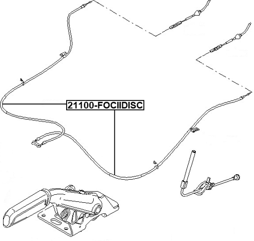 21100-FOCIIDISC - PARKING BRAKE CABLE