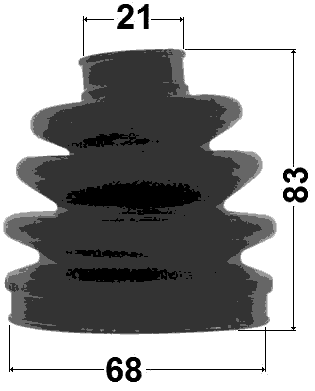 2117-CBK - BOOT OUTER CV JOINT KIT 68X83X21