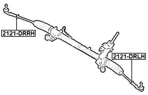 2121-DRRH - STEERING TIE ROD END RIGHT