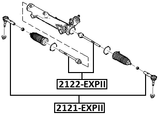 2121-EXPII - STEERING TIE ROD END