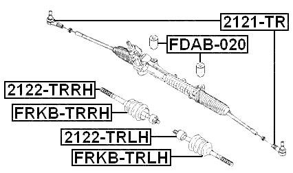 2122-TRLH - STEERING TIE ROD RIGHT