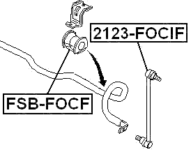 2123-FOCIF - FRONT STABILIZER LINK / SWAY BAR LINK