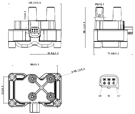 21640-002 - IGNITION COIL