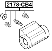 2178-CB4 - REAR WHEEL BRAKE CYLINDER