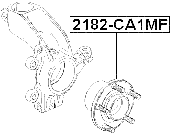 2182-CA1MF - FRONT WHEEL HUB