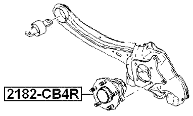 2182-CB4R - REAR WHEEL HUB