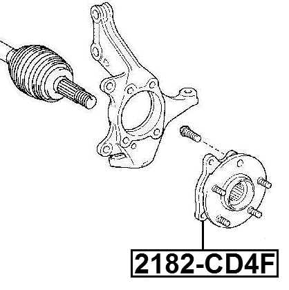 2182-CD4F - FRONT WHEEL HUB
