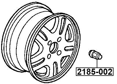 2185-002 - WHEEL NUT M12x1.5 L31.2